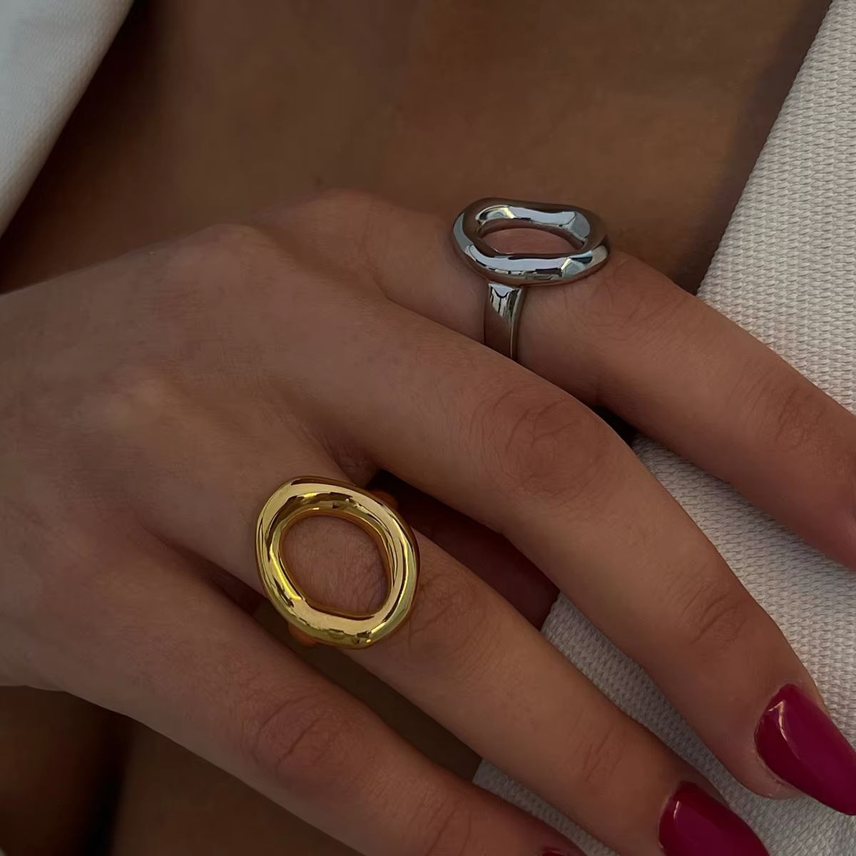 Irregular Dainty Ring – Premium Stainless Steel Ring