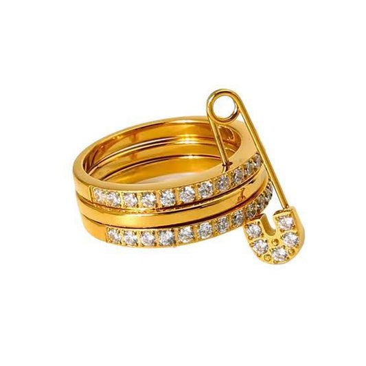 Studded Pin Ring – Premium Stainless Steel Ring