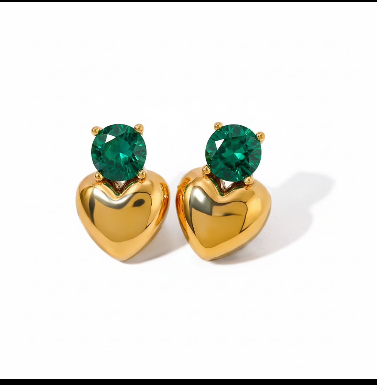Velvet Heart Studs – Premium Stainless Steel Earrings
