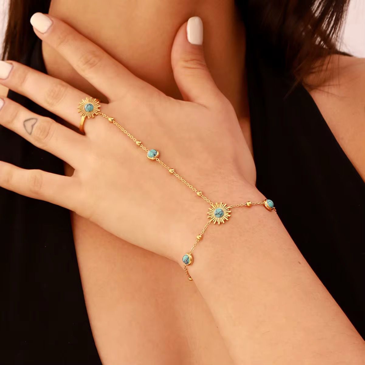 Feroz Solid Hand Chain – Premium Stainless Steel Hand Jewelry
