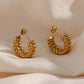 Braid Hoops – Premium Stainless Steel Earrings