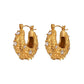 Textured Hoops – Premium Stainless Steel Earrings