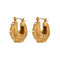 Textured Hoops – Premium Stainless Steel Earrings