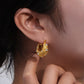 Textured Hoops – Premium Stainless Steel Earrings