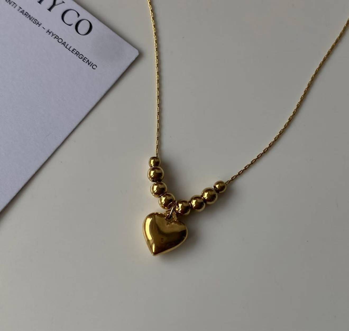 Dainty Heart Necklace – Premium Stainless Steel Necklace