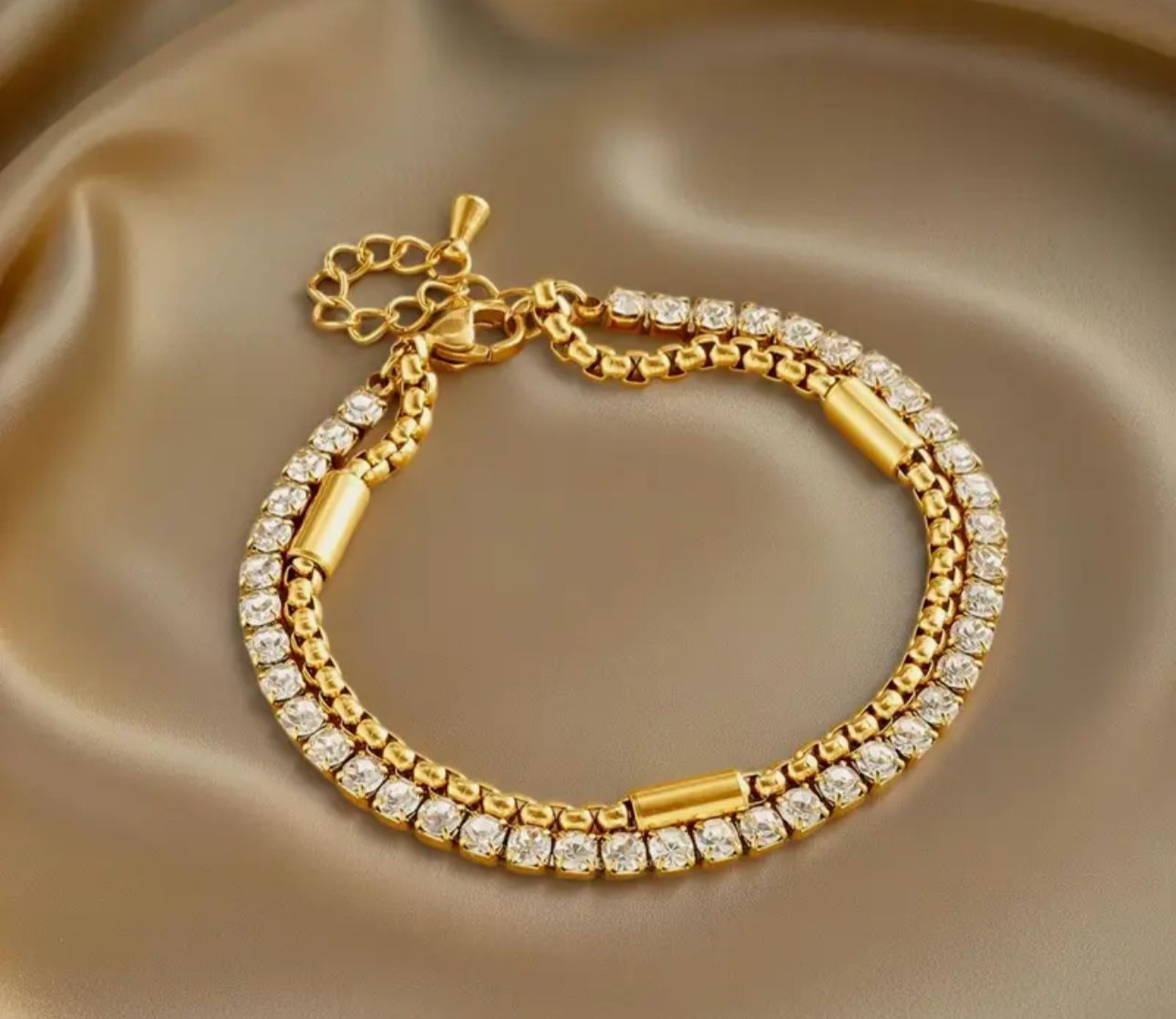 Double Layered Bracelet – Premium Stainless Steel Bracelet
