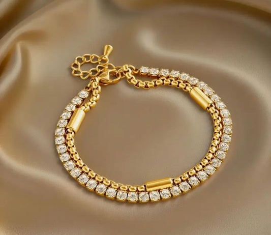 Double Layered Bracelet – Premium Stainless Steel Bracelet