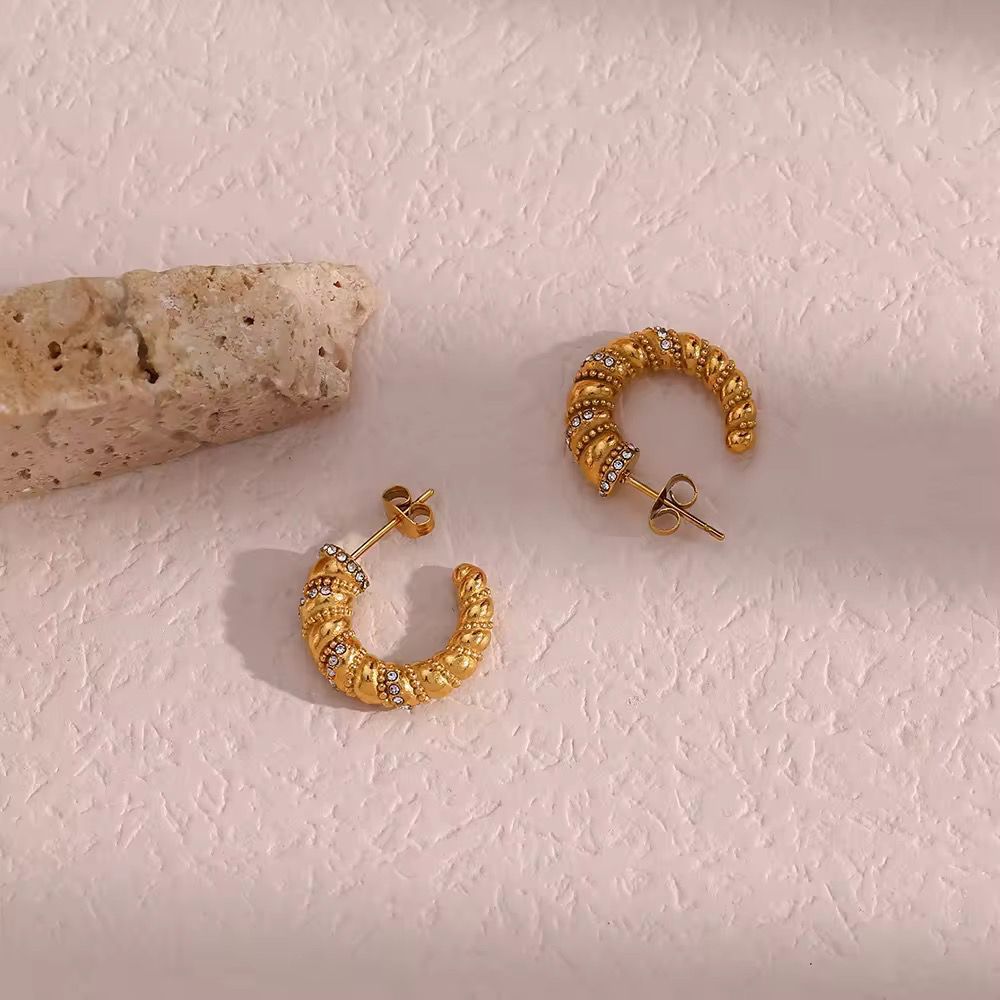 Snail Chunky Hoops – Premium Stainless Steel Earrings