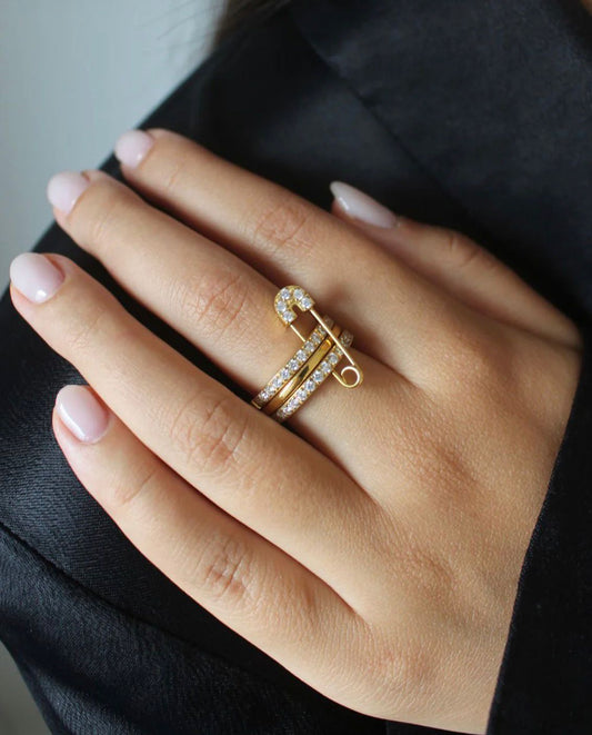 Studded Pin Ring – Premium Stainless Steel Ring
