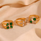 Emerald Silver Ring – Premium Stainless Steel Ring