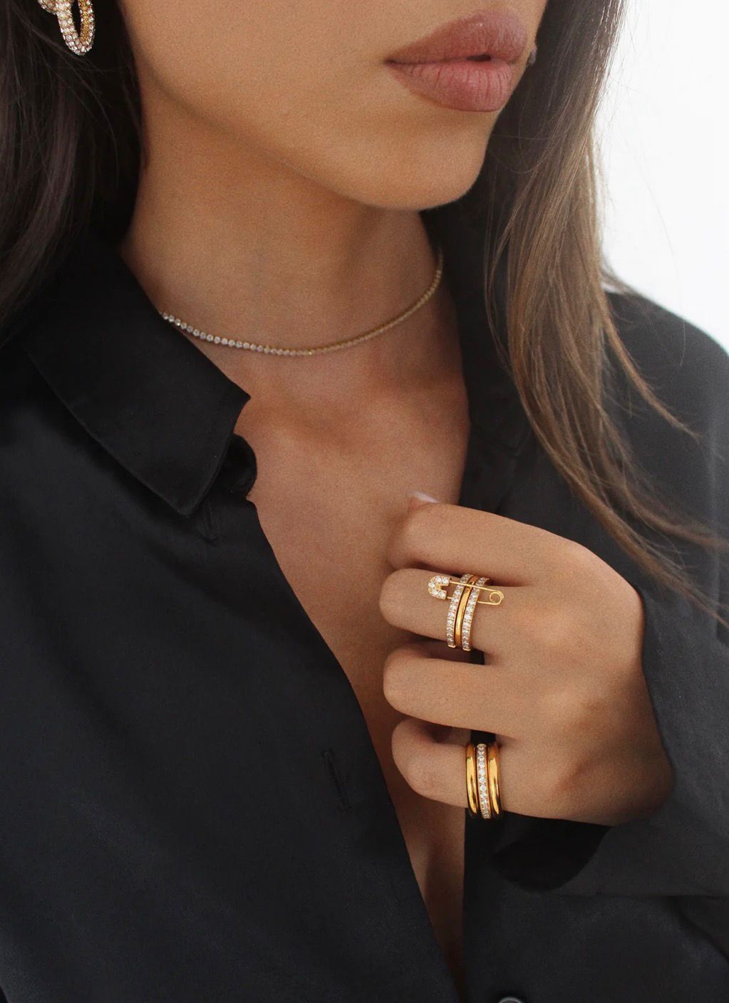 Studded Pin Ring – Premium Stainless Steel Ring