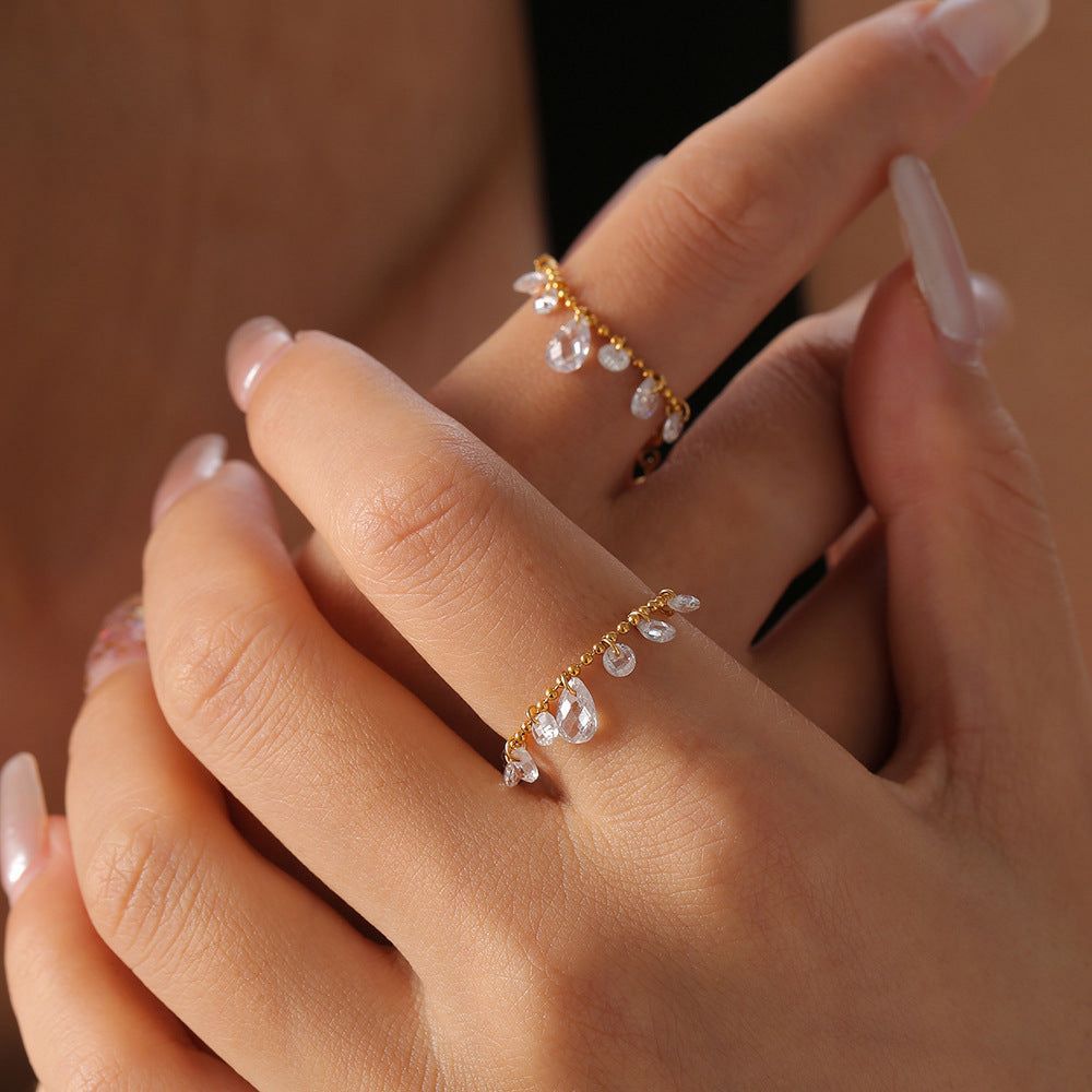 Adjustable Diamond Ring – Premium Stainless Steel Ring