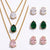 Drop Stoned Necklace Set – Premium Stainless Steel Jewelry