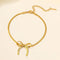 Snake Chain Bow Bracelet – Premium Stainless Steel Bracelet