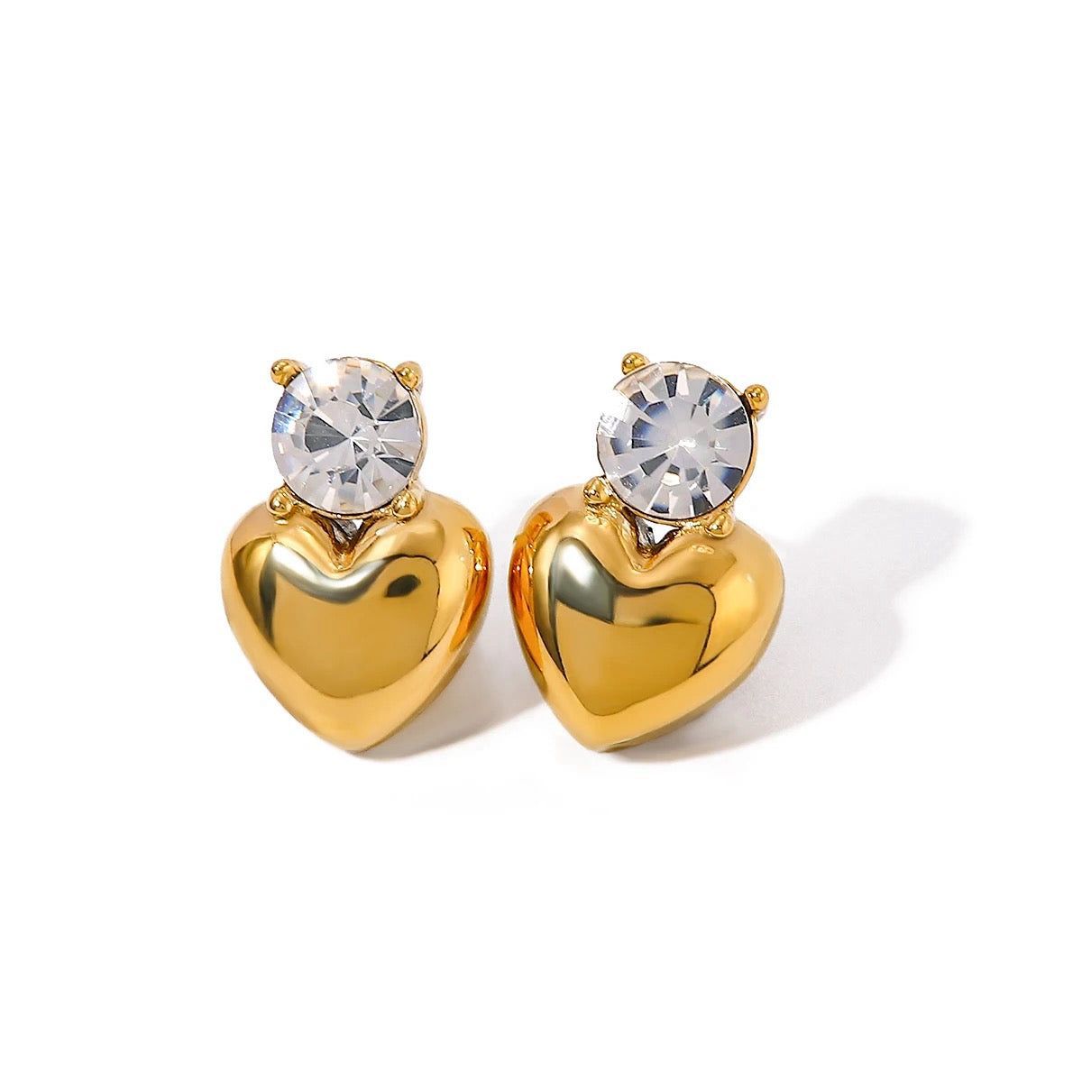 Velvet Heart Studs – Premium Stainless Steel Earrings