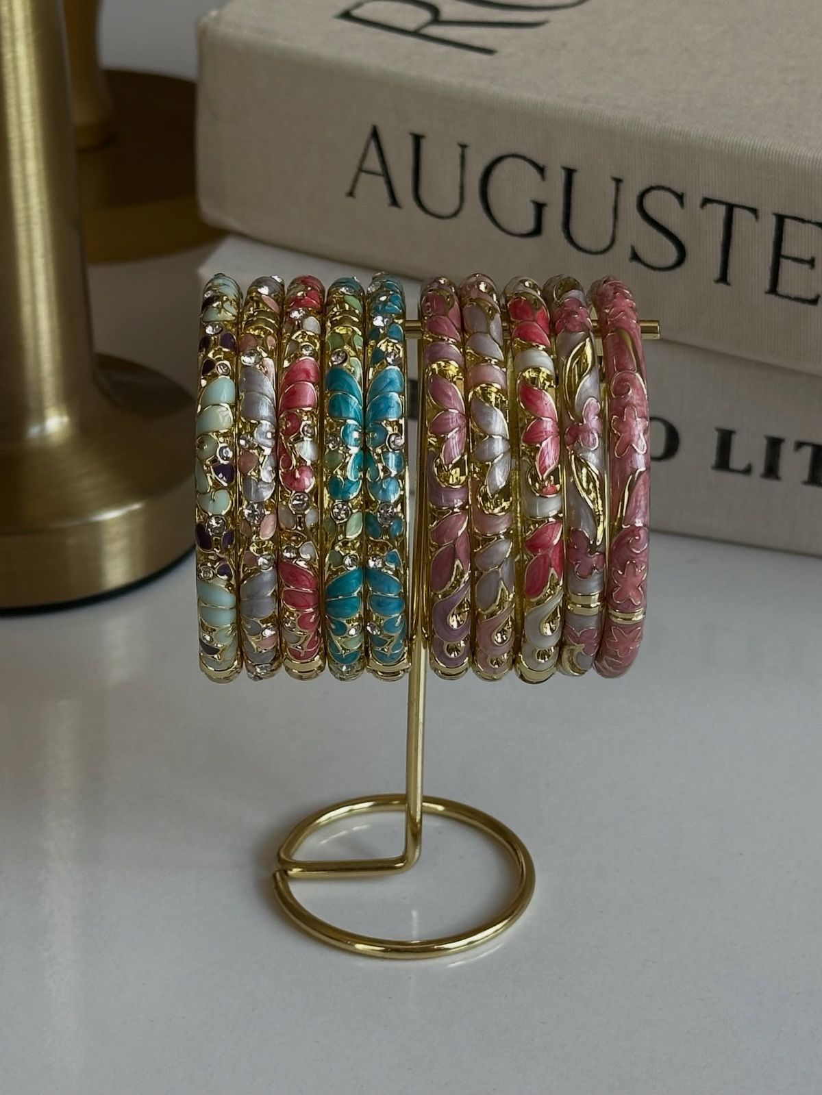 Chic Pastel Bangle – Stainless Steel Bracelet