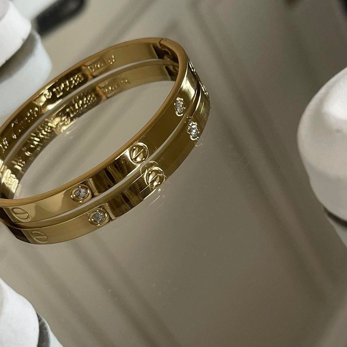 Classic Screw Bangle – Stainless Steel Bracelet
