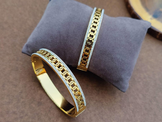 Crisscross Bangle Handcuff Bracelet – Premium Stainless Steel Bangle