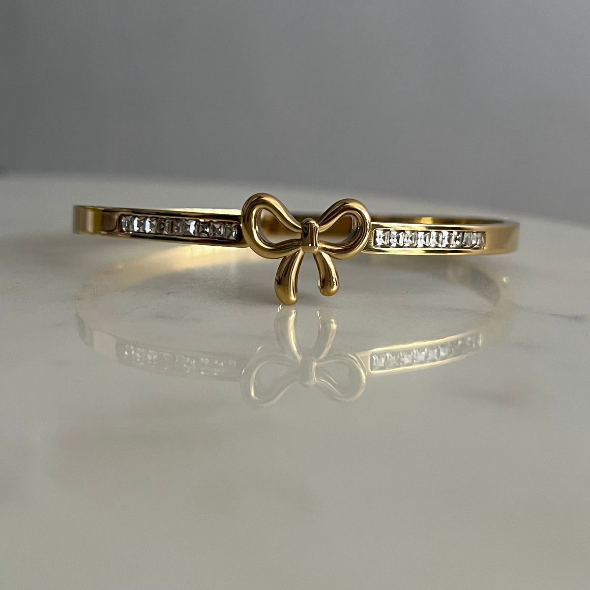 Bow Handcuff Bracelet – Premium Stainless Steel Bangle