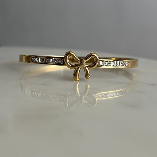 Bow Handcuff Bracelet – Premium Stainless Steel Bangle