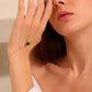 Emerald Hand Chain – Stainless Steel Hand Jewelry