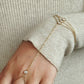 Triple Stones Hand Chain – Premium Stainless Steel Hand Jewelry
