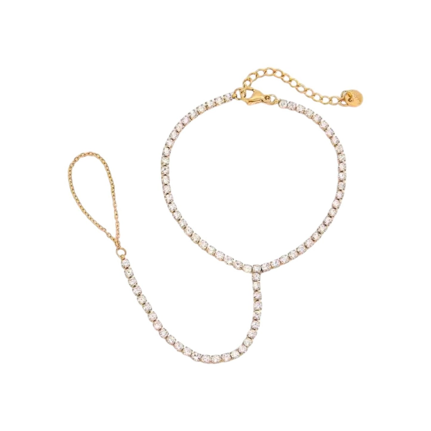 Tennis Solid Hand Chain – Premium Stainless Steel Hand Jewelry